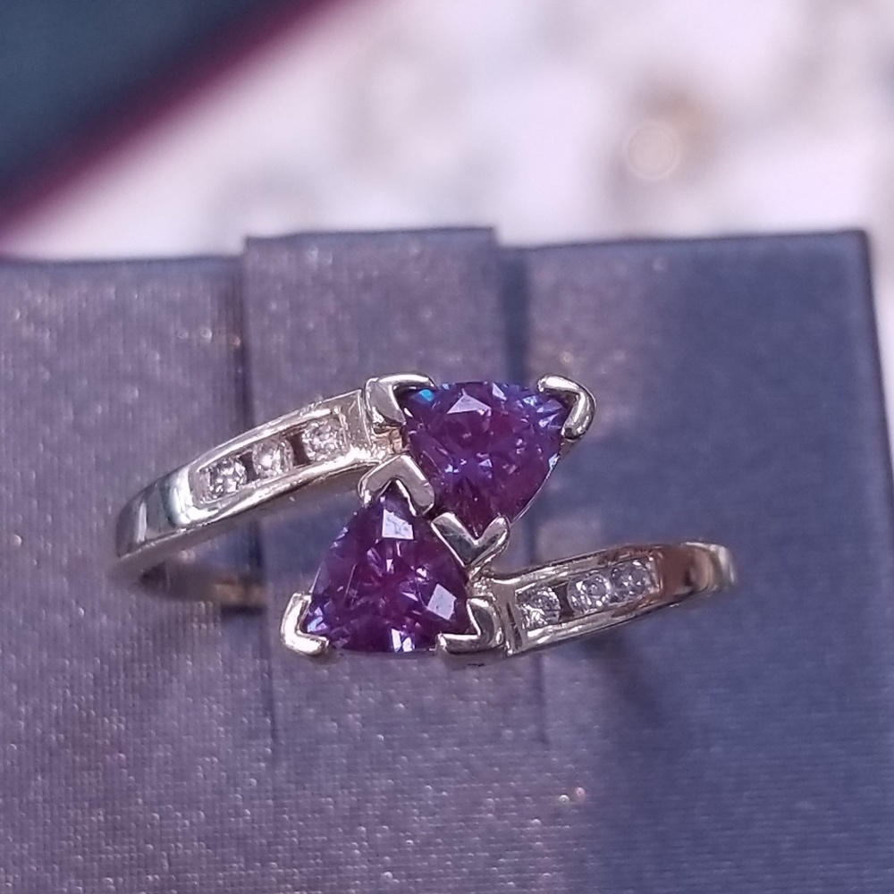 10k created alexandrite ring
